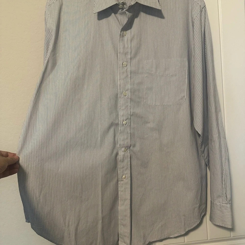 Ralph Lauren Men’s Classic Fit Long Sleeve Button Down Size 17 34/35 Office Work - Picture 2 of 10